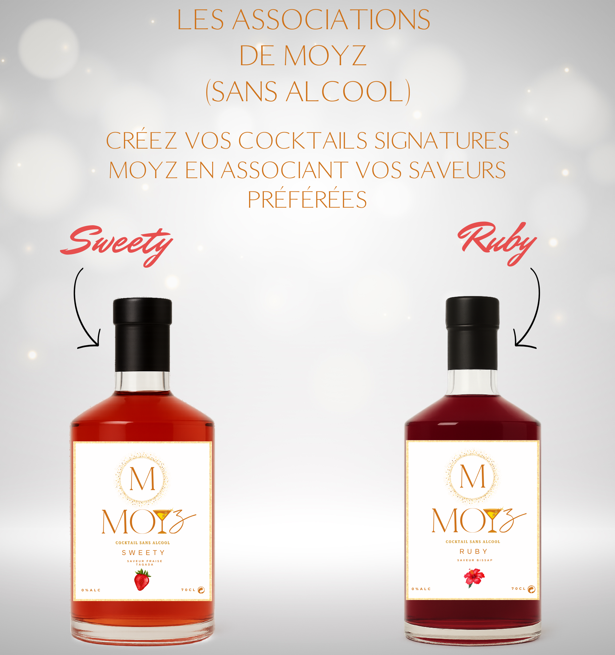 Mix & Match by MOYZ - SWEETY & RUBY // Cocktail de Fraise Tagada et Cocktail de Bissap SANS ALCOOL